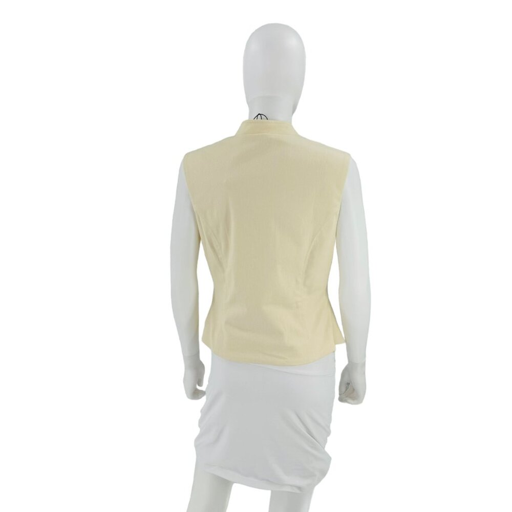 LOBA NEW Paulina Cut Out Sleeveless Top in Beige Size Large - Picture 6 of 7